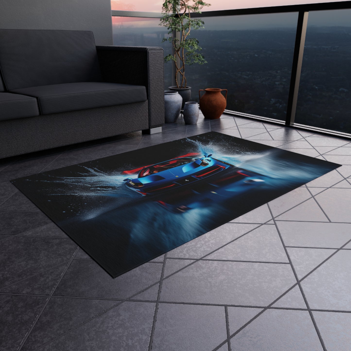 Outdoor Rug  Ferrari Water Splash 1