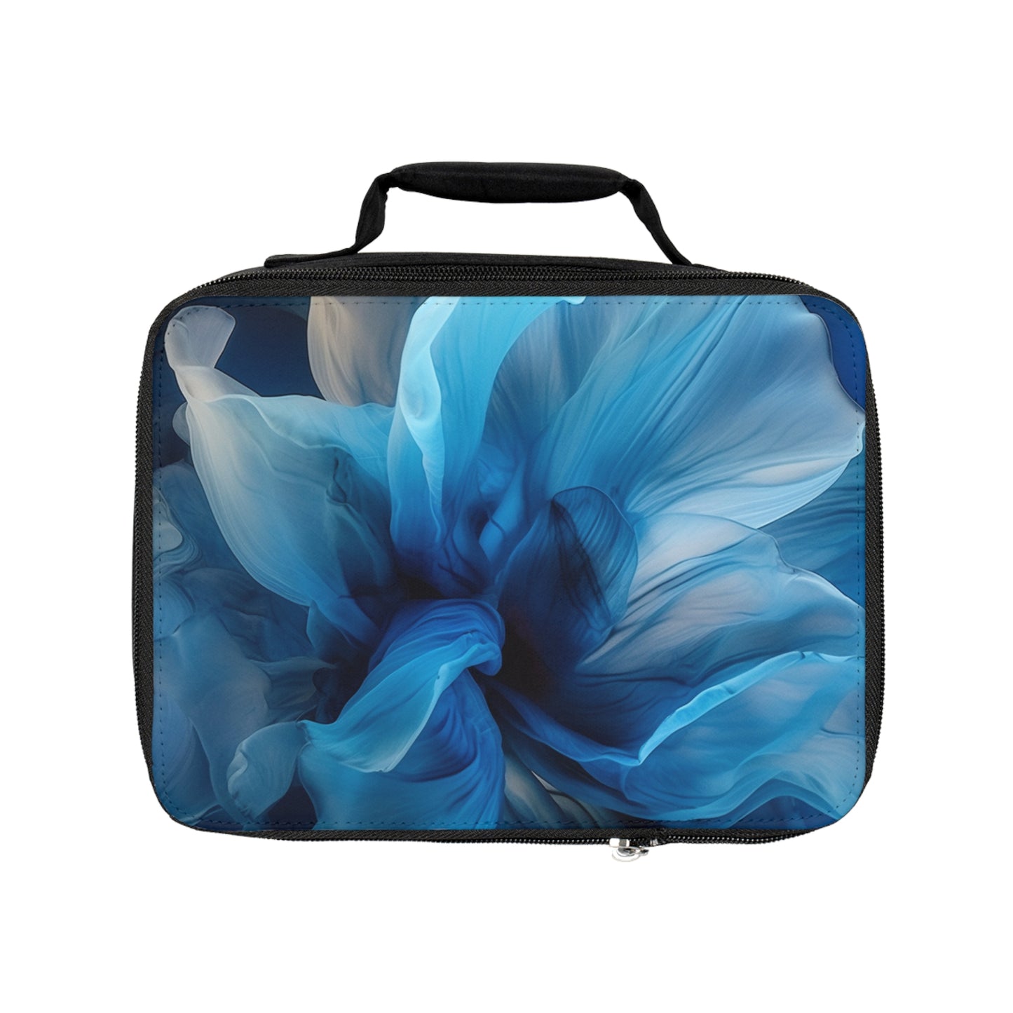 Lunch Bag Blue Tluip Abstract 2