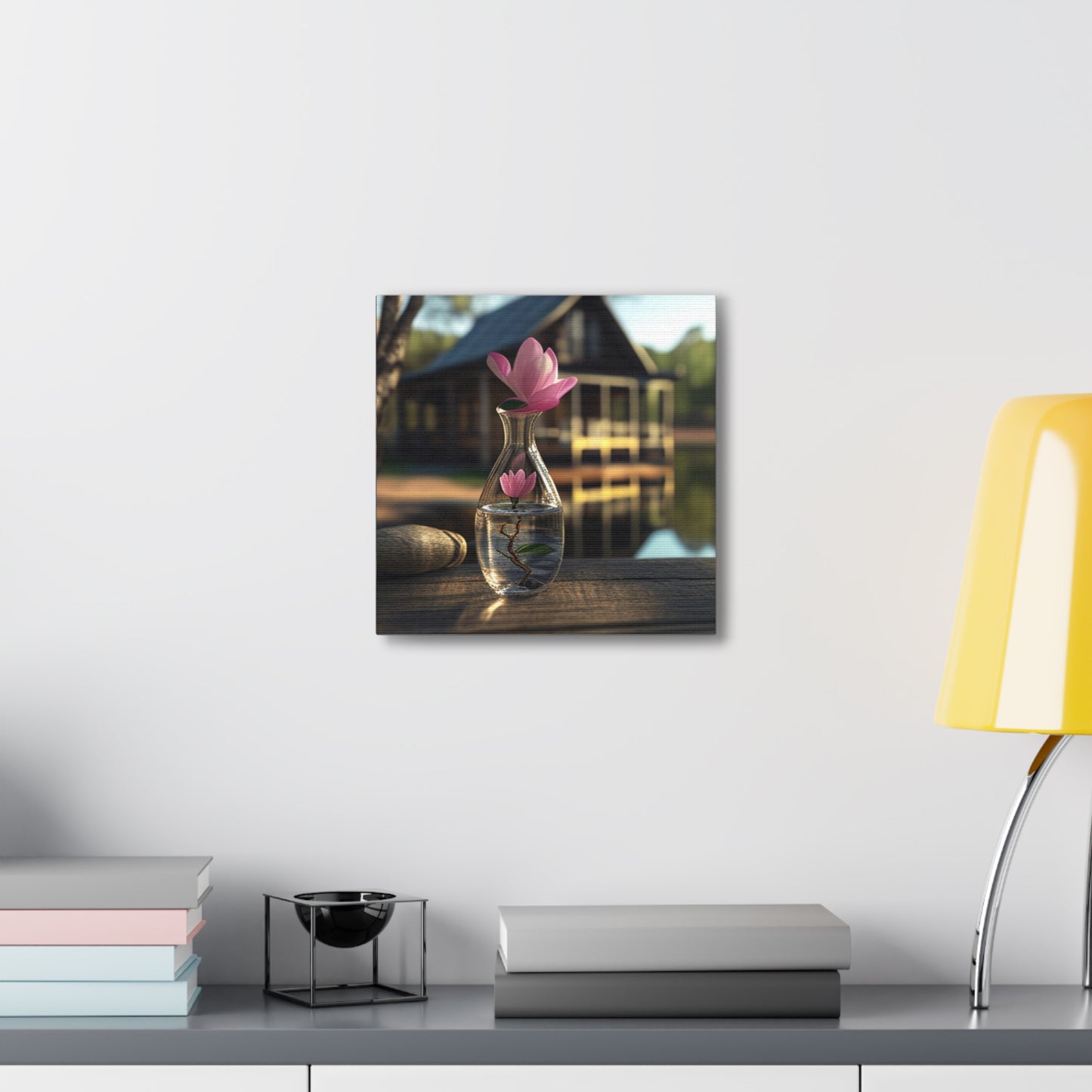 Canvas Gallery Wraps Magnolia in a Glass vase 4