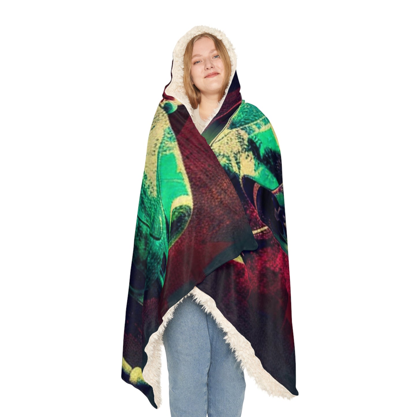 Snuggle Hooded Blanket Porsche Abstract 4