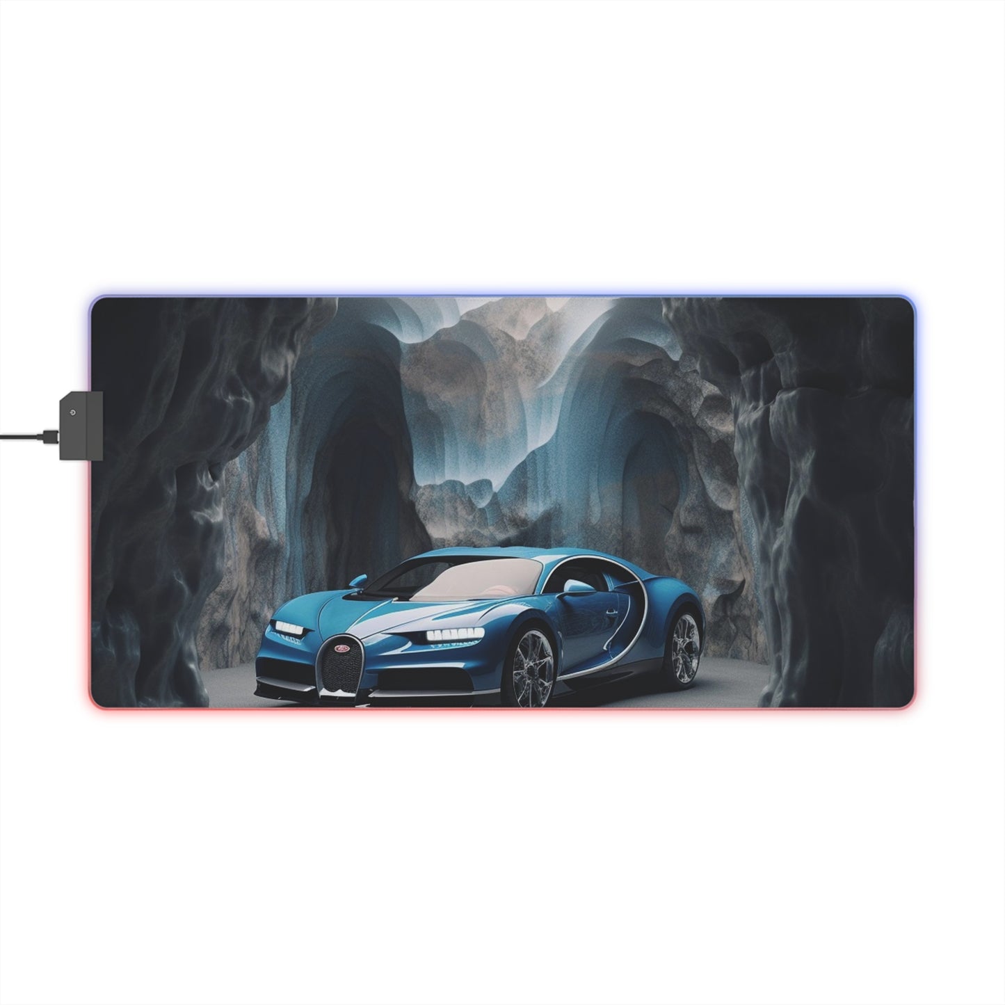 LED Gaming Mouse Pad Bugatti Real Look 2