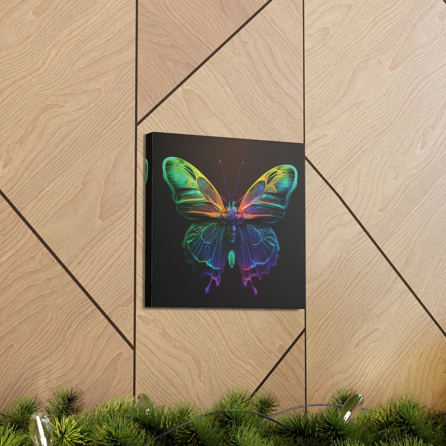 Canvas Gallery Wraps Raw Hyper Color Butterfly 3