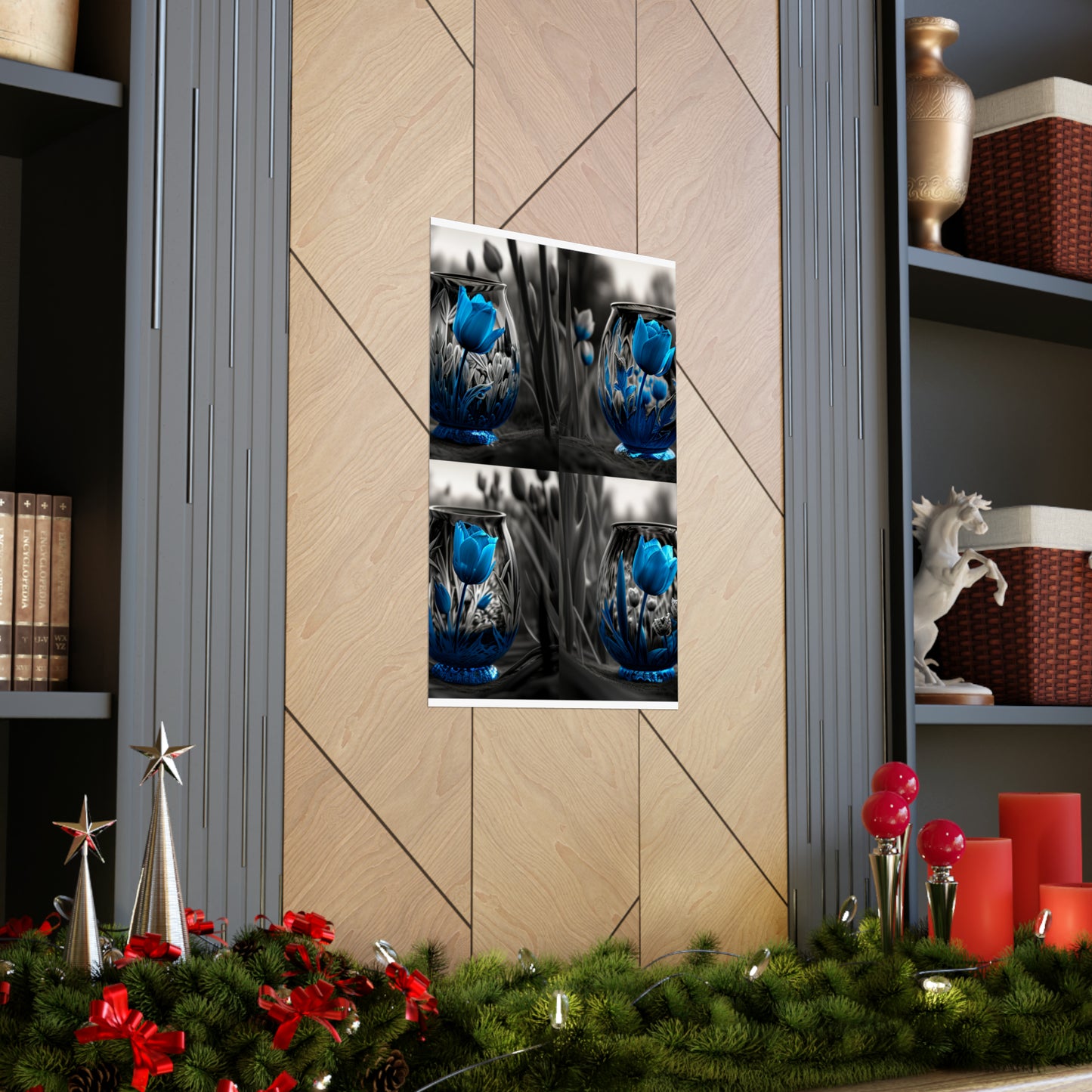 Premium Matte Vertical Posters Tulip Blue 5