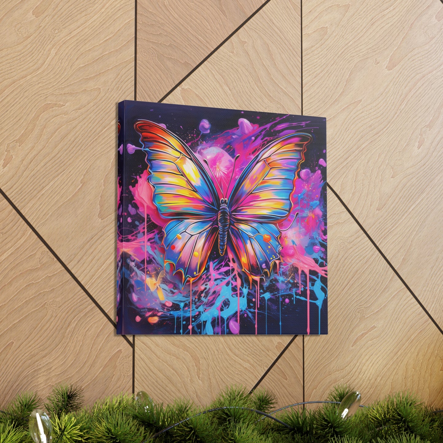 Canvas Gallery Wraps Pink Butterfly Flair 3