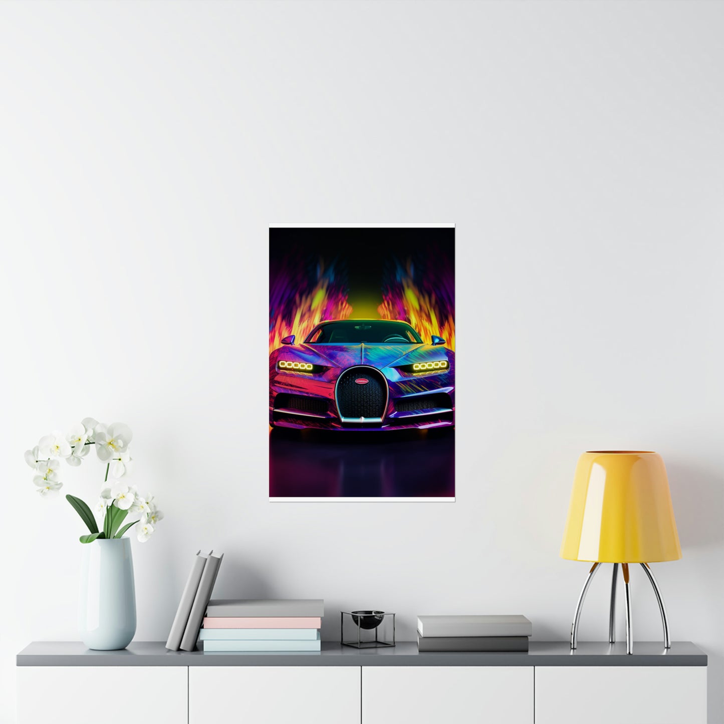 Premium Matte Vertical Posters Florescent Bugatti Flair 3