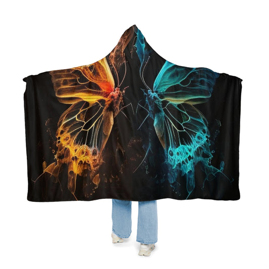 Snuggle Hooded Blanket Kiss Neon Butterfly 3