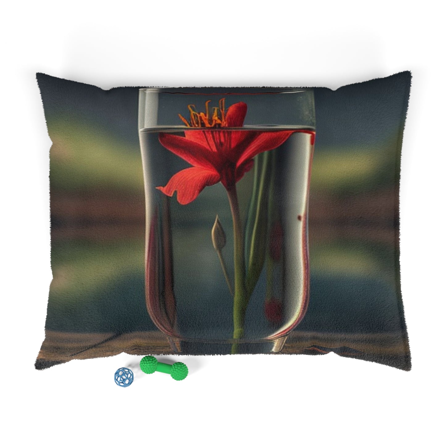 Pet Bed Red Lily in a Glass vase 1