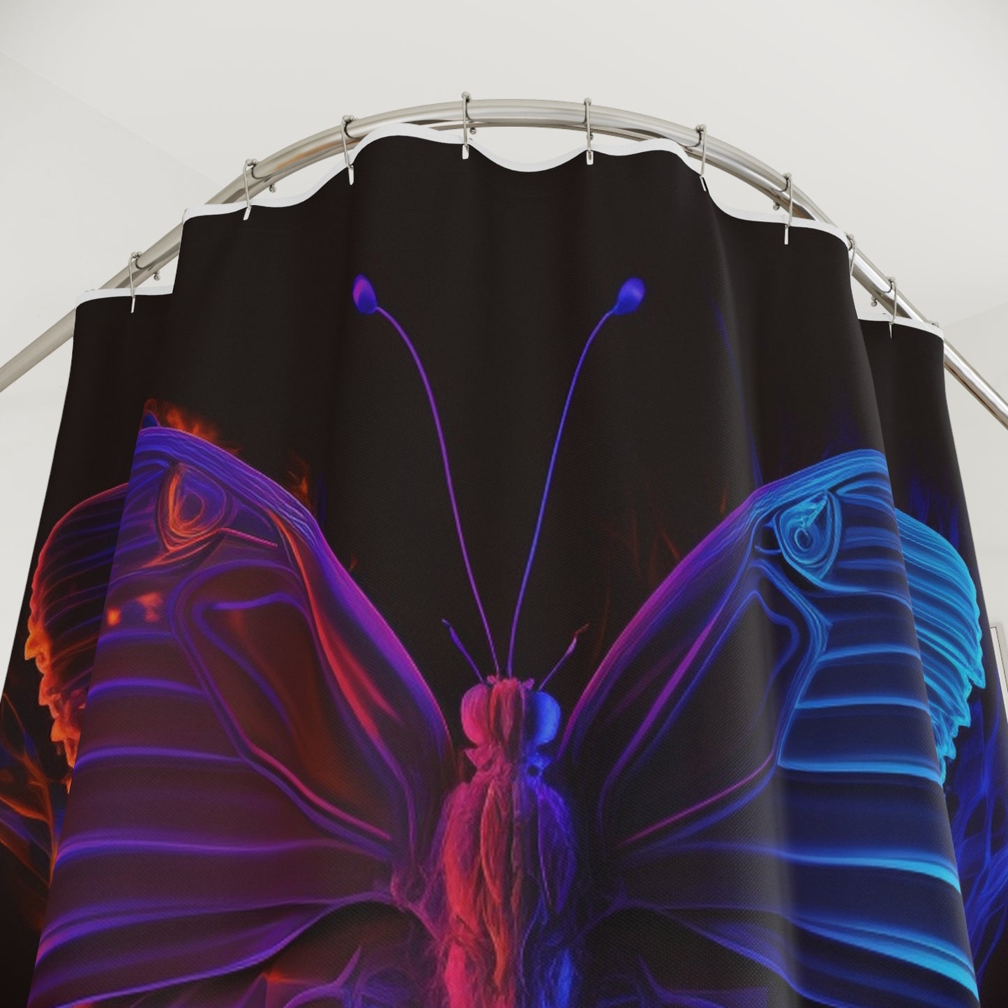 Polyester Shower Curtain Thermal Butterfly 1