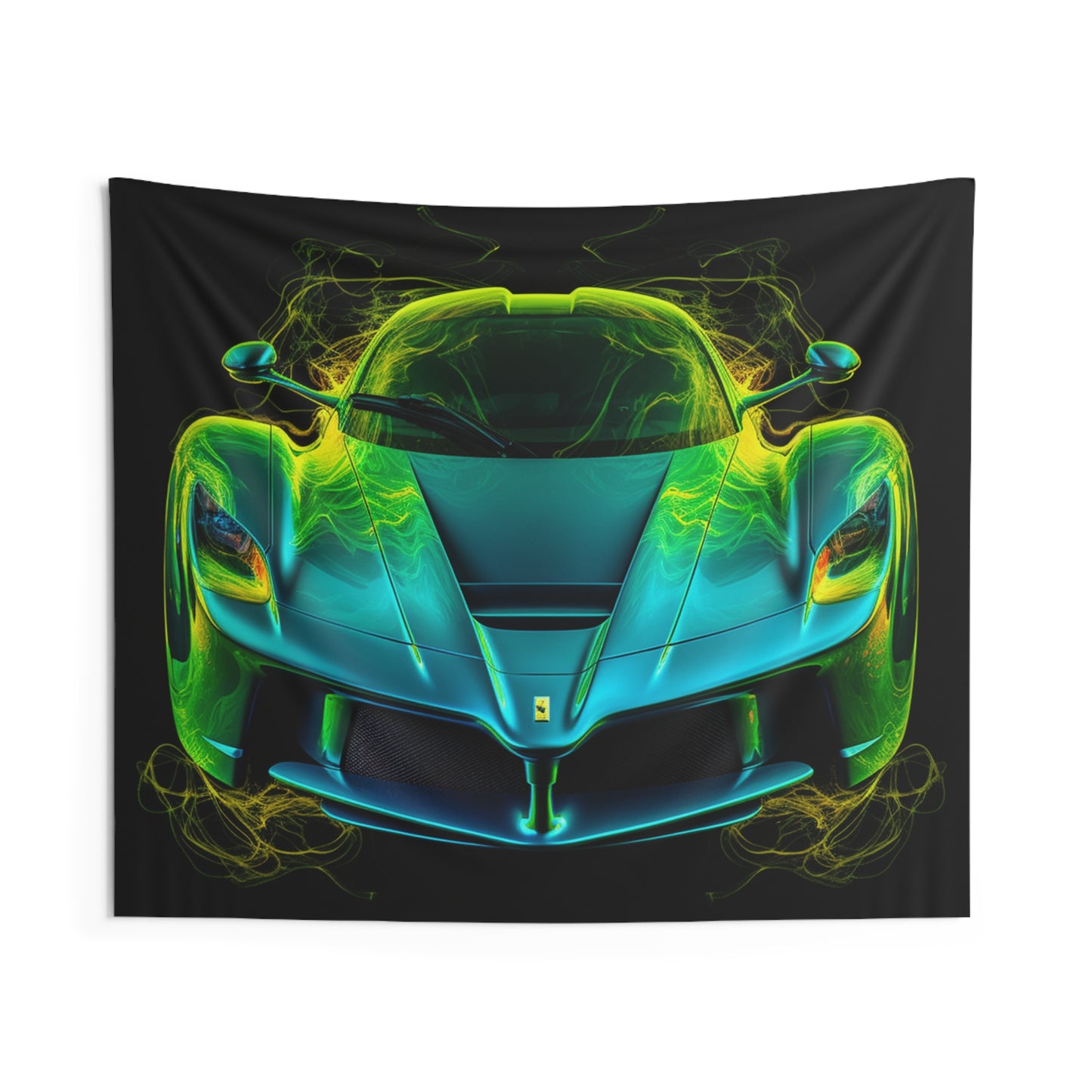 Indoor Wall Tapestries Ferrari Neon 2