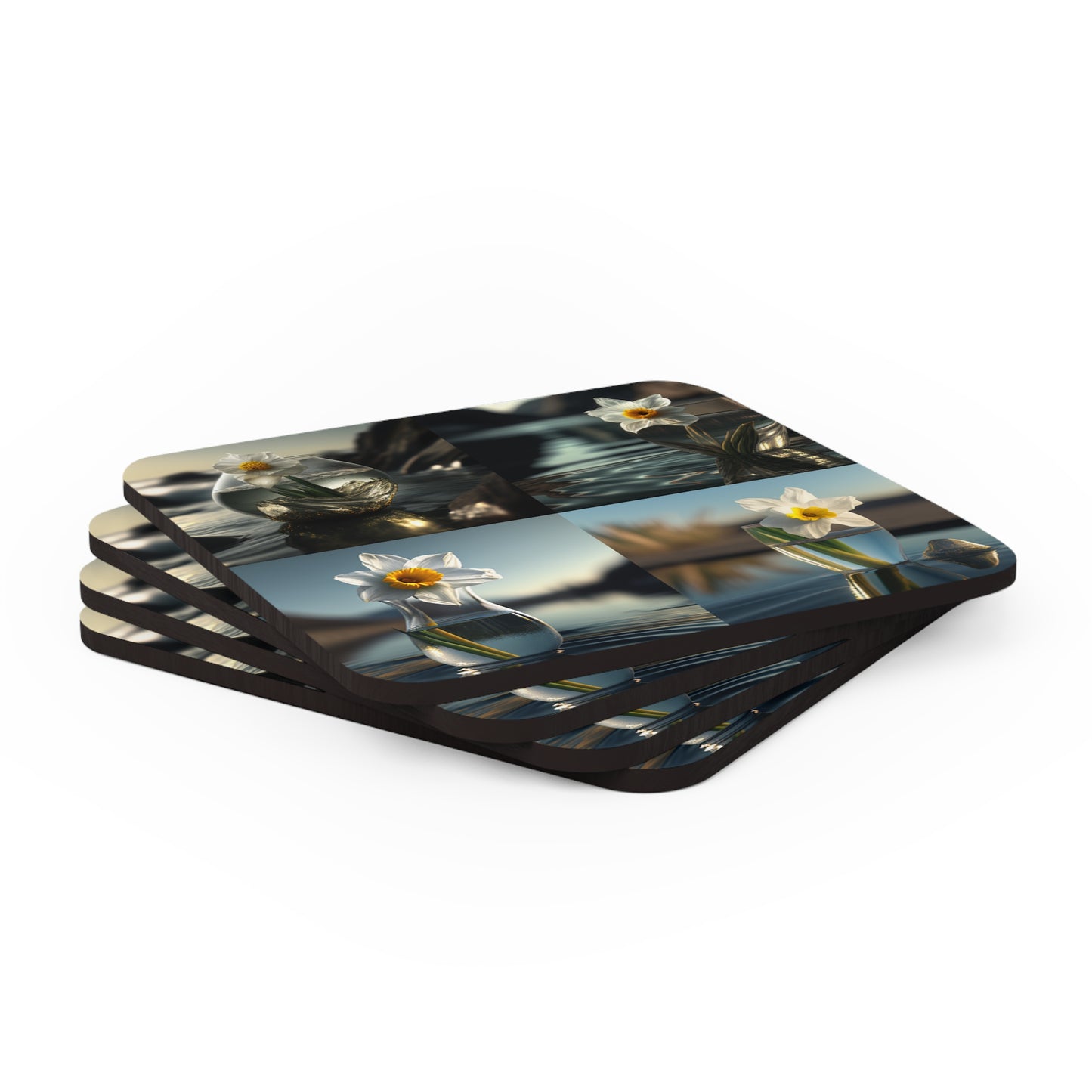 Corkwood Coaster Set Daffodil 5