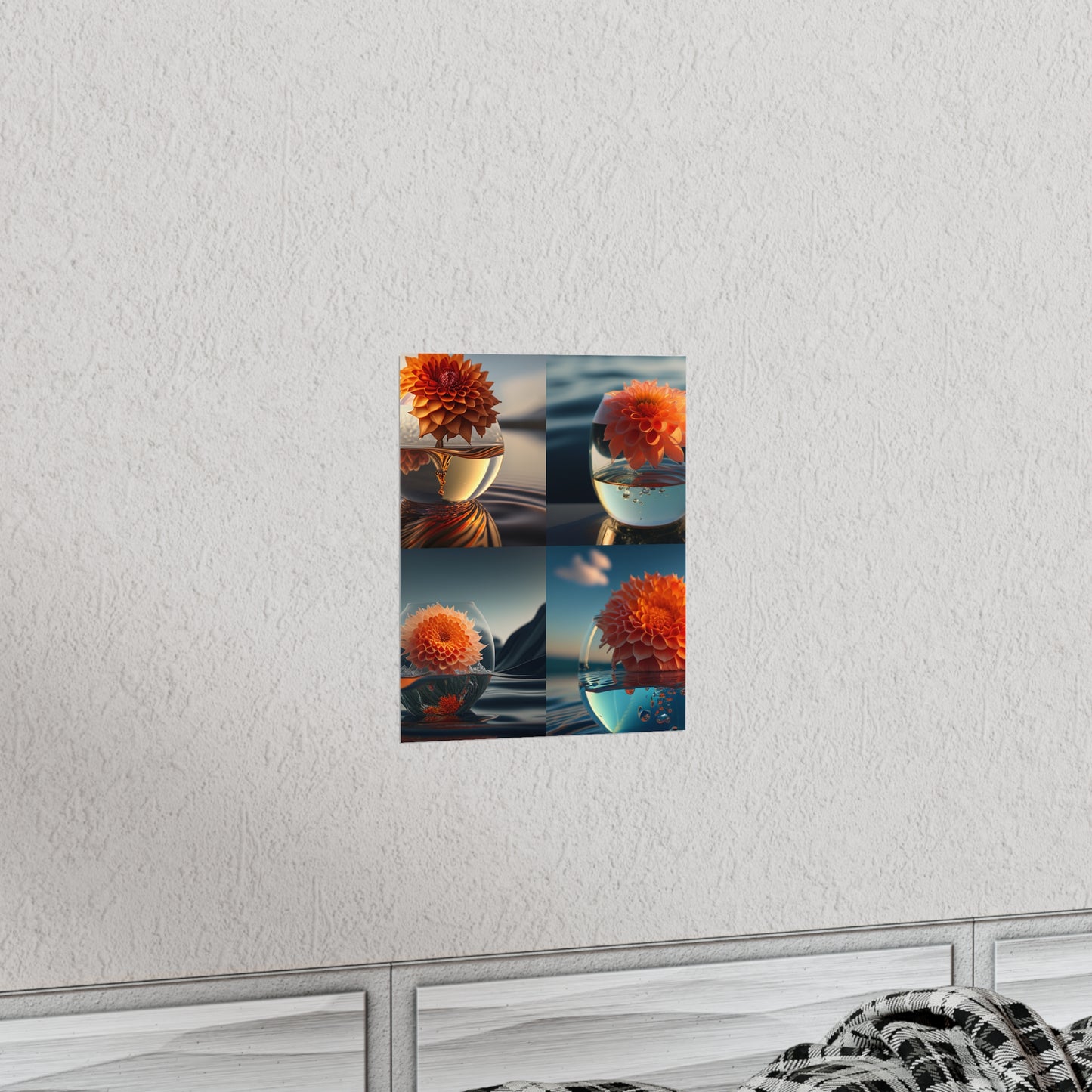 Premium Matte Vertical Posters Dahlia Orange 5