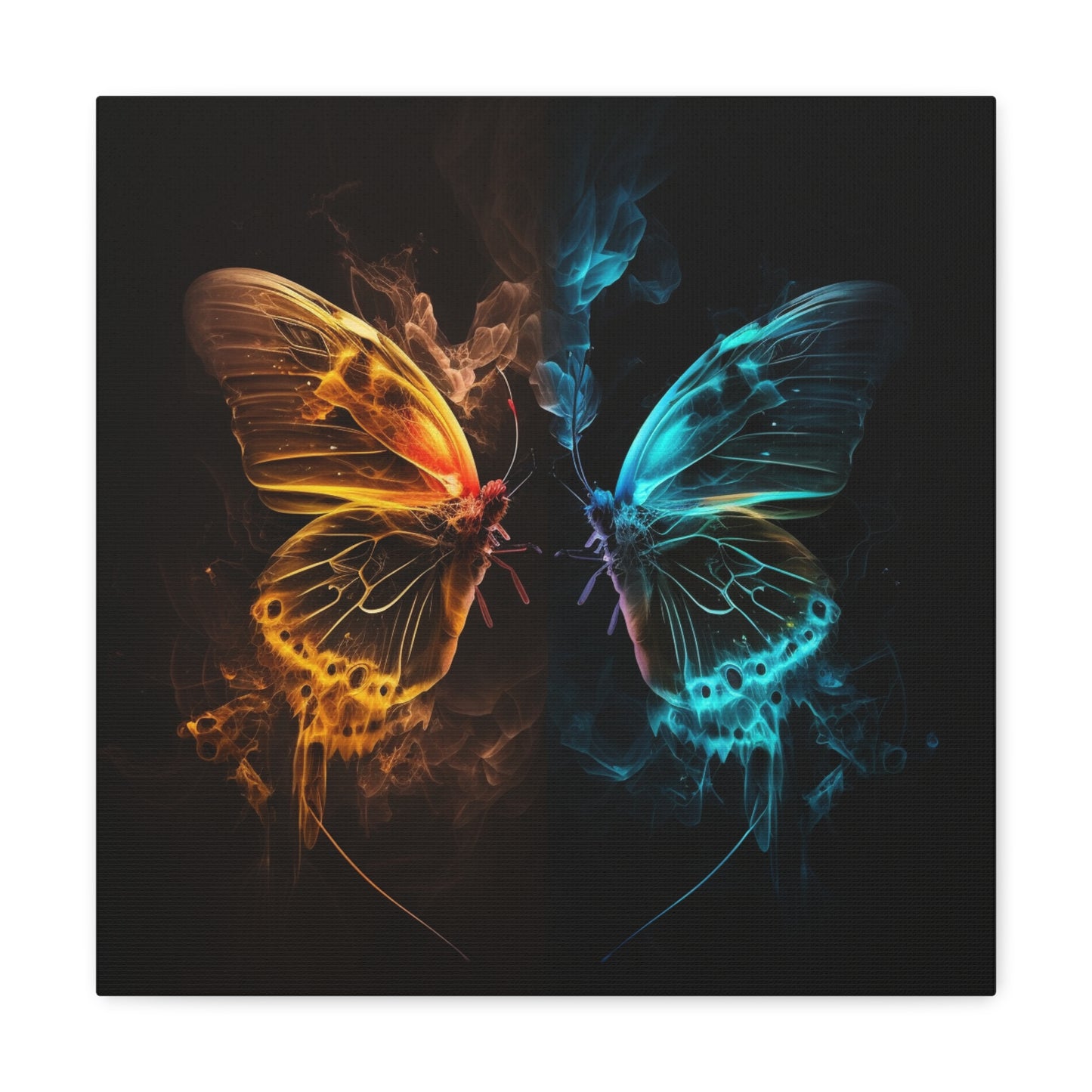 Canvas Gallery Wraps Kiss Neon Butterfly 8