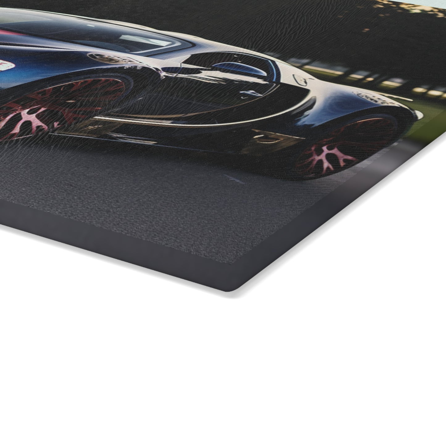 Glass Cutting Board Bugatti Flag American 1