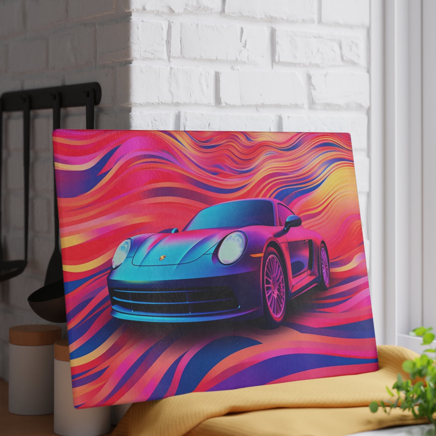 Glass Cutting Board Porsche Water Fusion 3