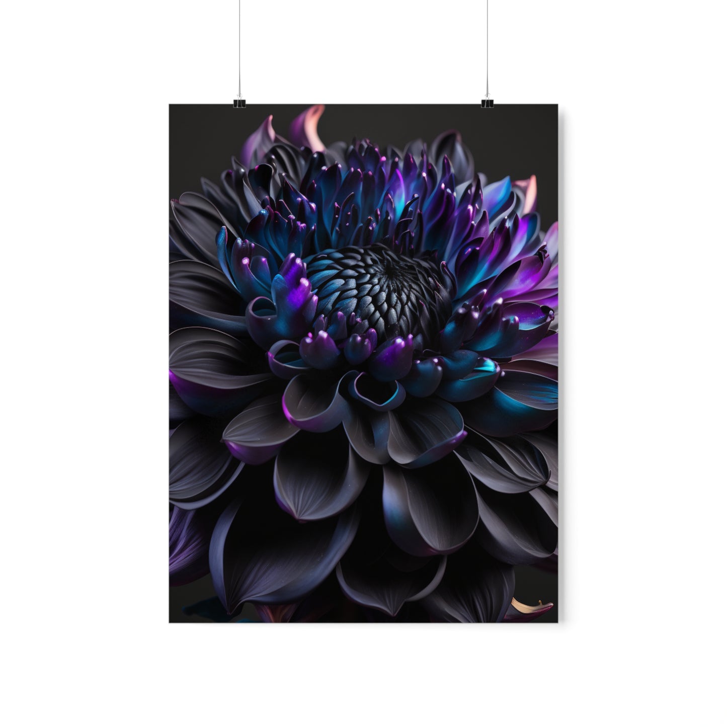 Premium Matte Vertical Posters Dahlia Purple 2