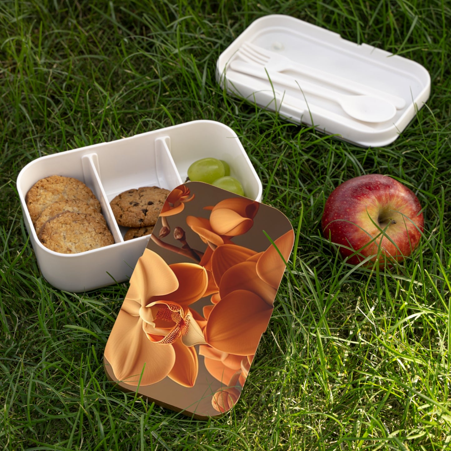 Bento Lunch Box orchid pedals 4