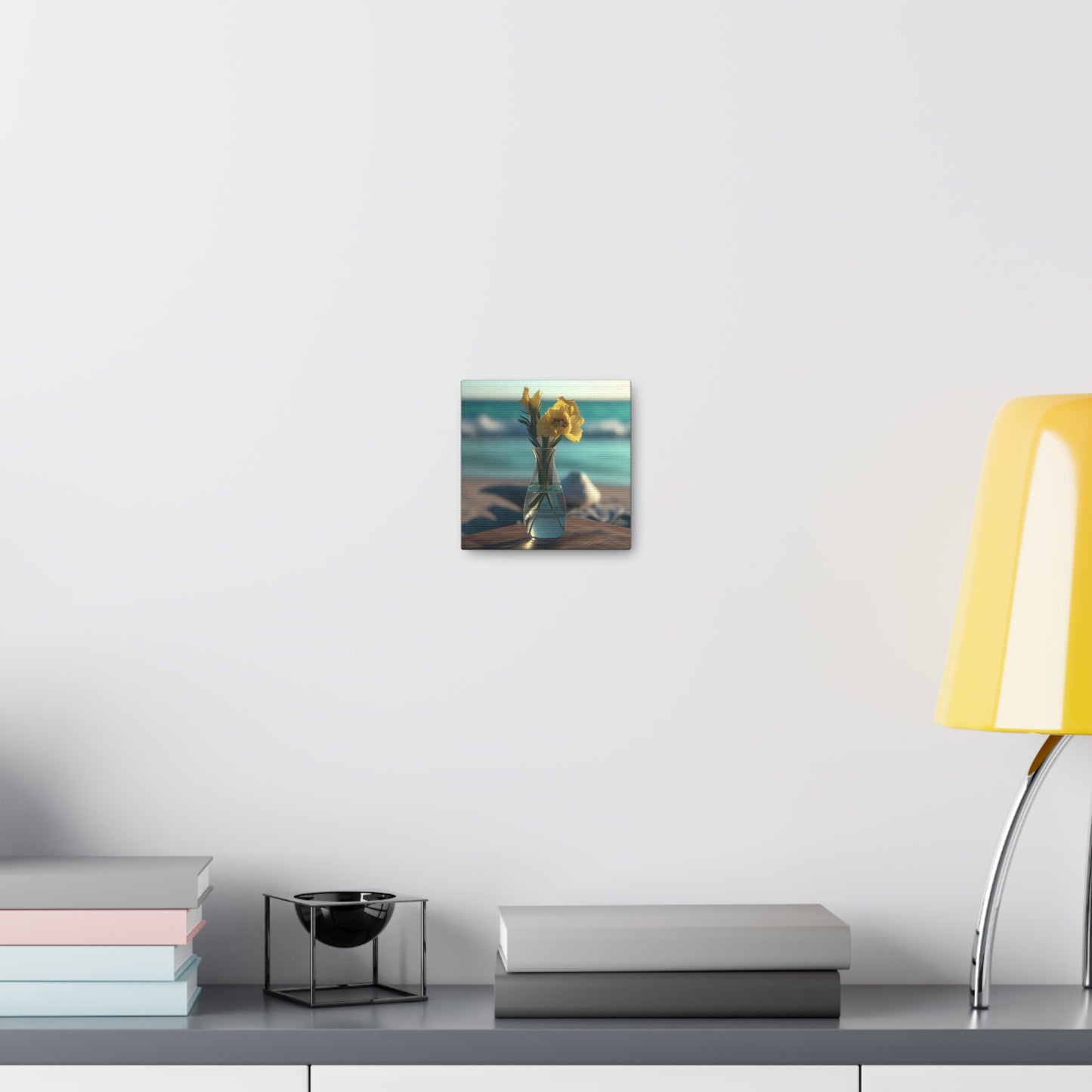 Canvas Gallery Wraps Yellow Gladiolus glass 4