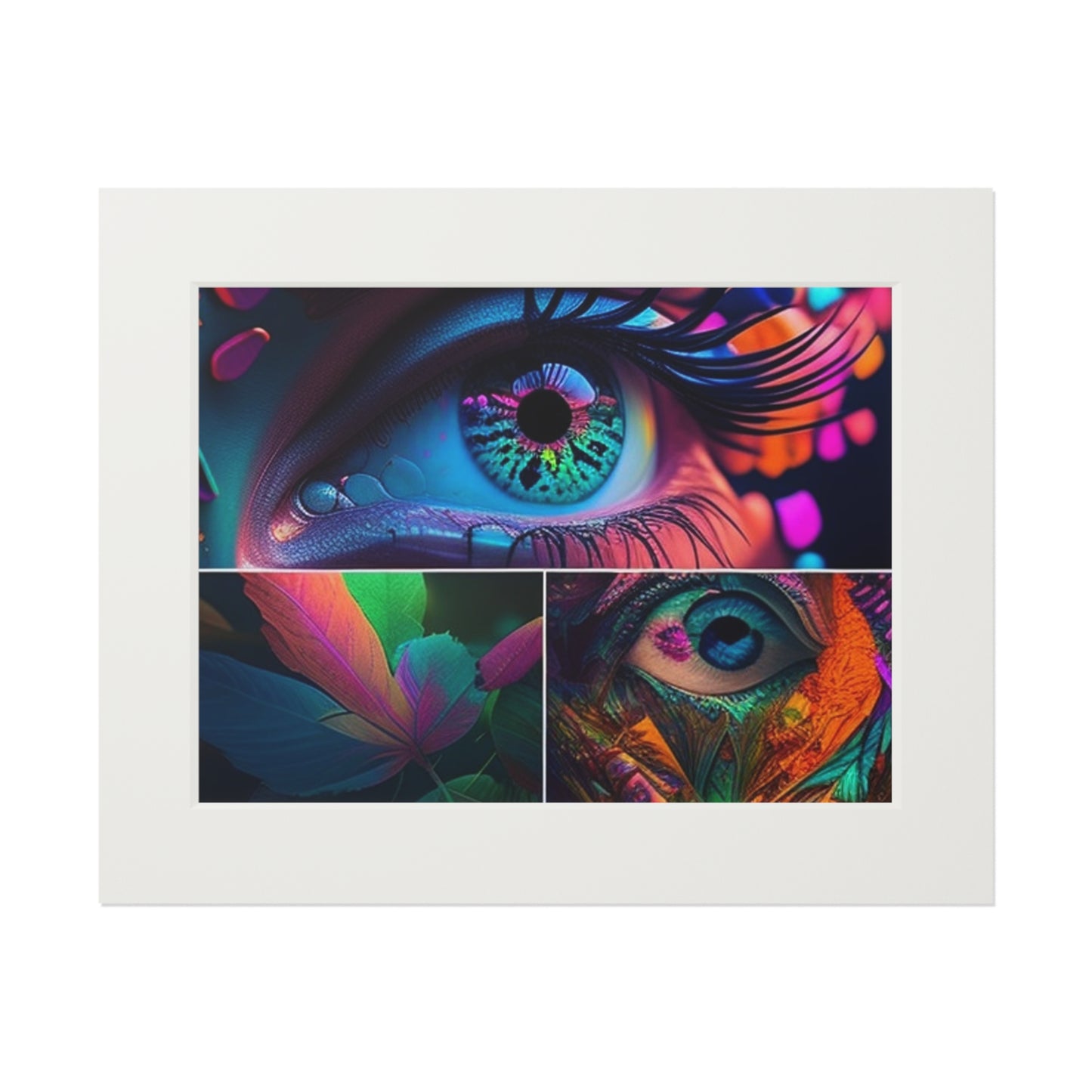 Fine Art Prints (Passepartout Paper Frame) Neon Florescent Glow 3