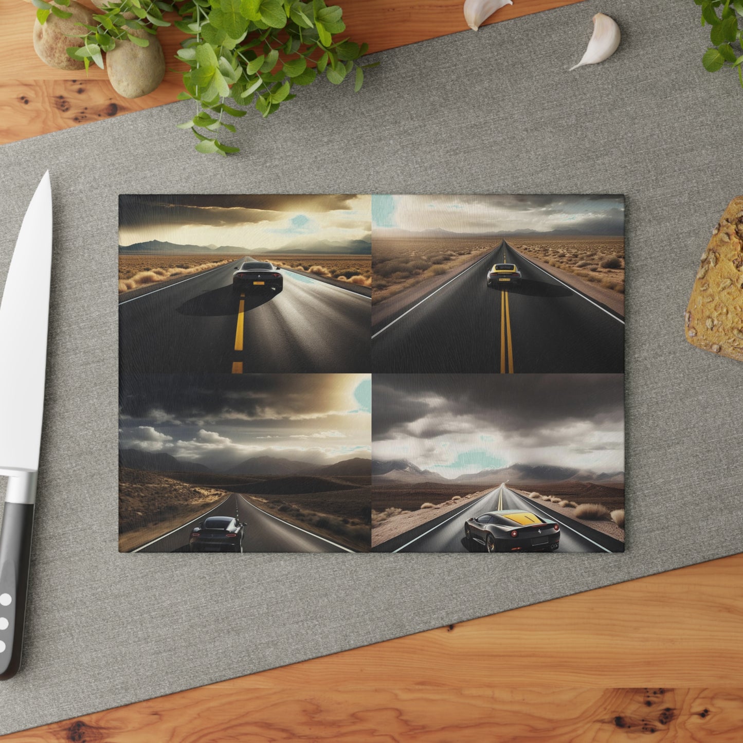 Glass Cutting Board Ferrari Road 5