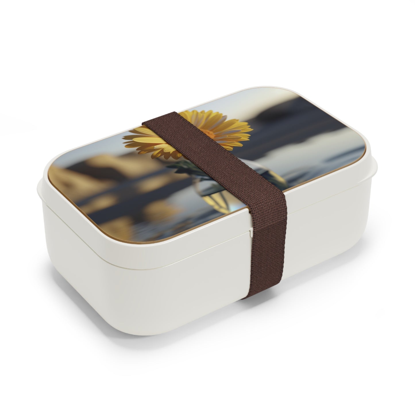 Bento Lunch Box yello Gerbera glass 4