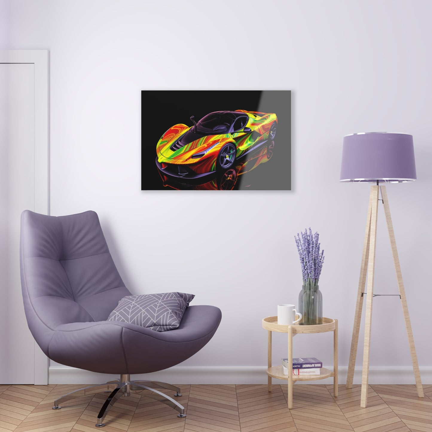 Acrylic Prints Ferrari Neon 4