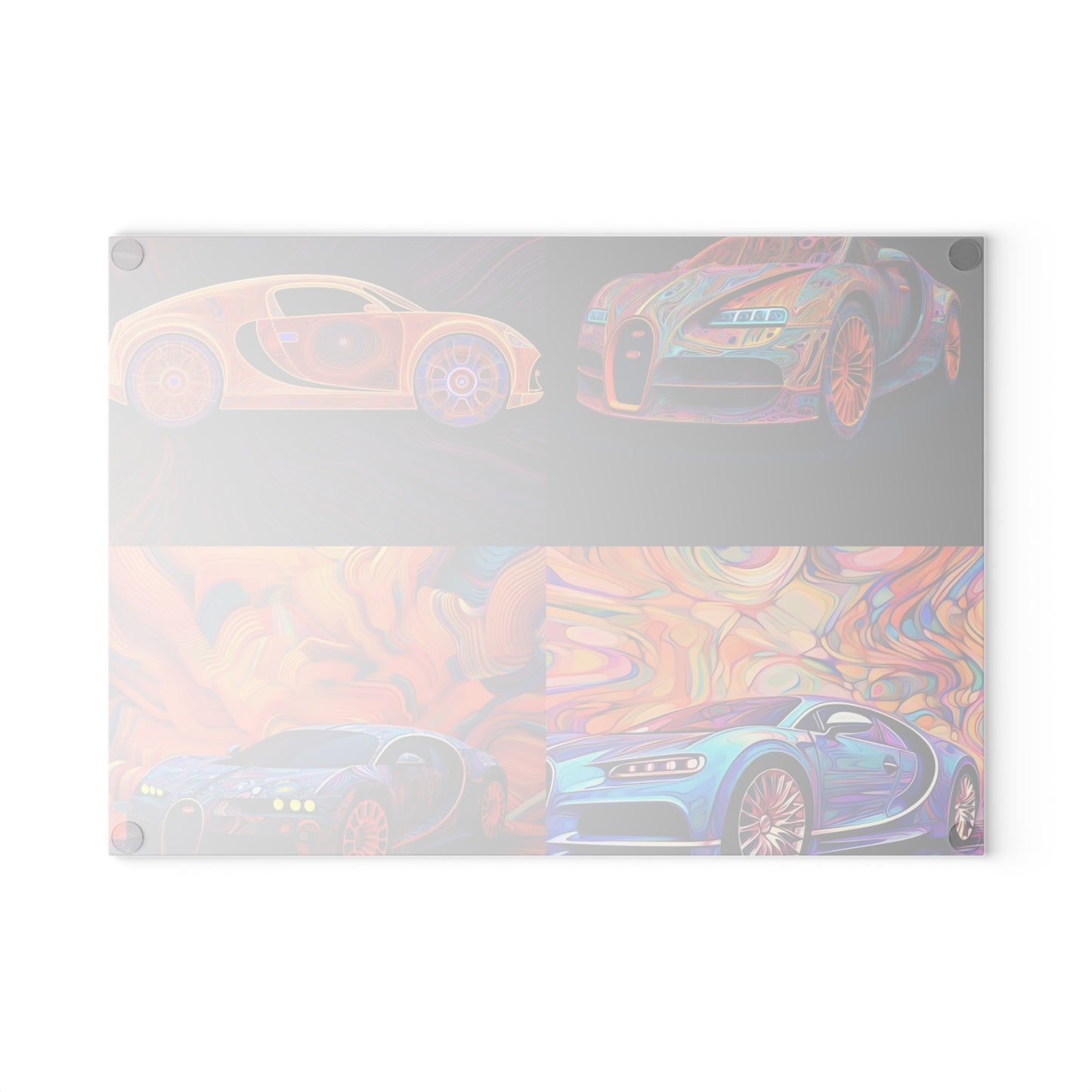 Glass Cutting Board Bugatti Abstract Concept 5