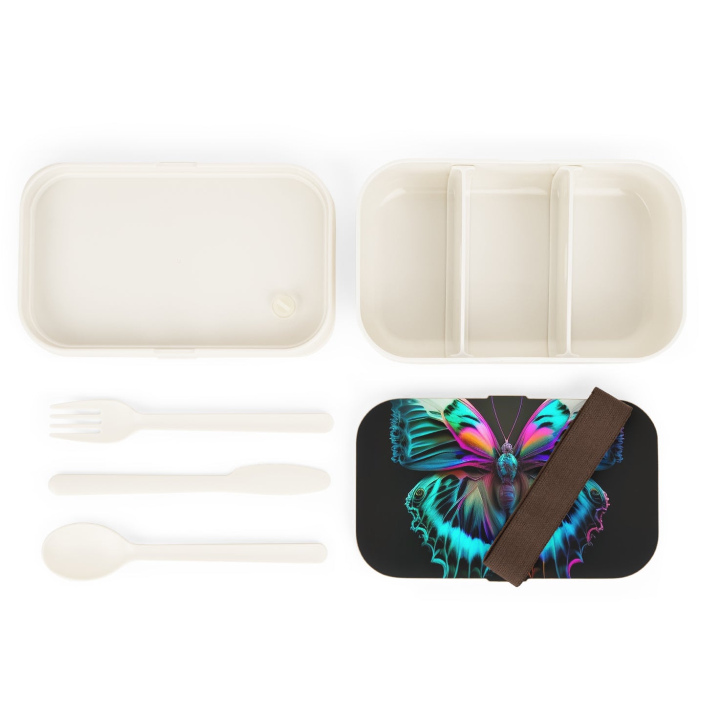 Bento Lunch Box Neon Butterfly Fusion 4