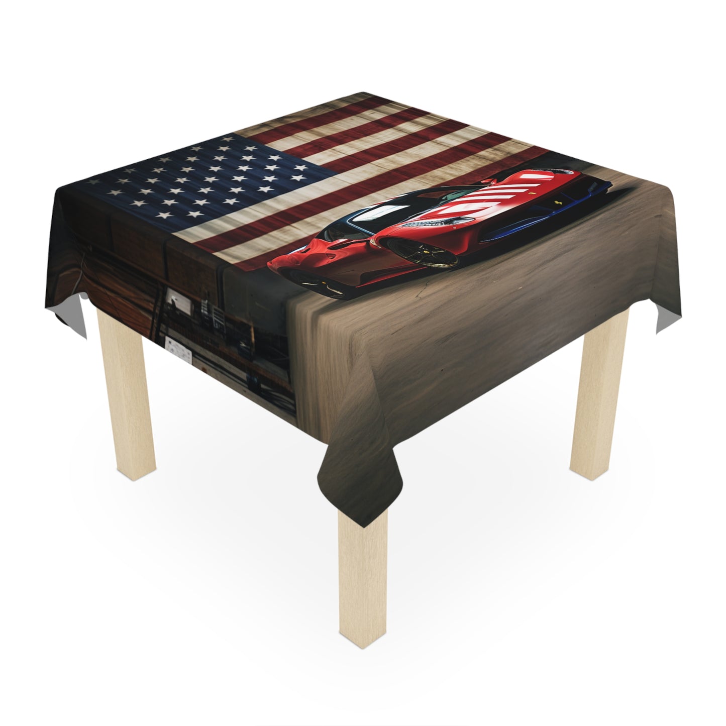 Tablecloth American Flag Farrari 4