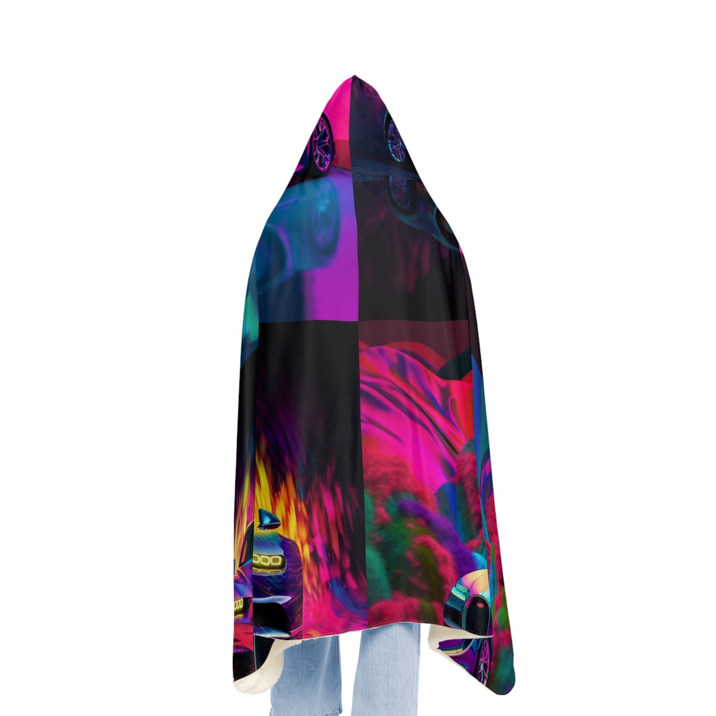 Snuggle Hooded Blanket Florescent Bugatti Flair 5