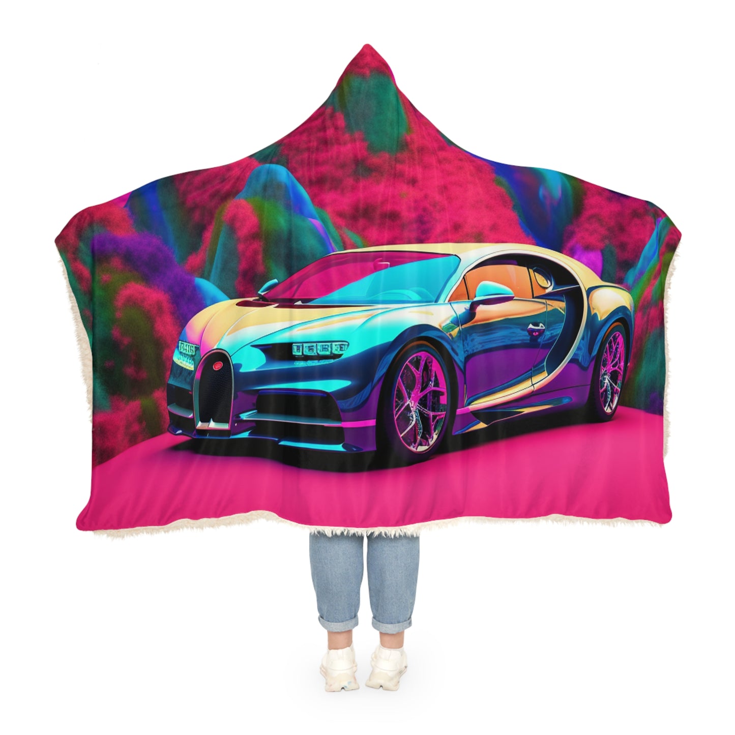 Snuggle Hooded Blanket Florescent Bugatti Flair 4