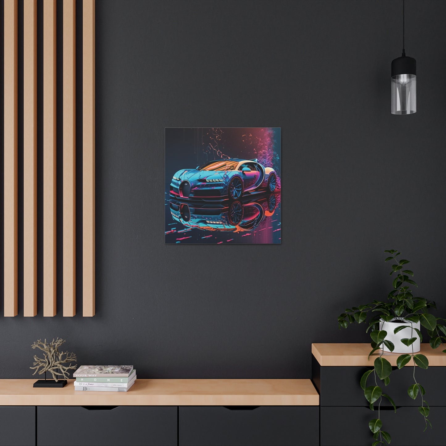 Canvas Gallery Wraps Bugatti Neon Chiron 4