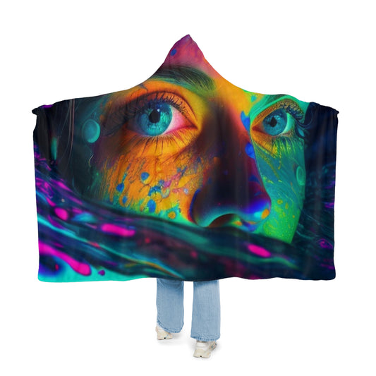 Snuggle Hooded Blanket Florescent Glow 3