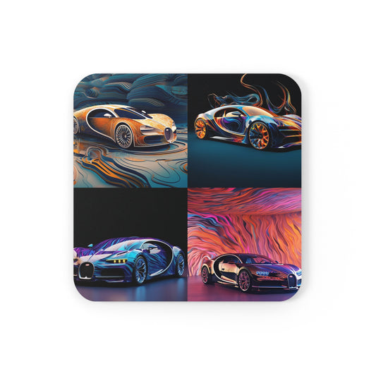 Corkwood Coaster Set Bugatti Abstract Flair 5