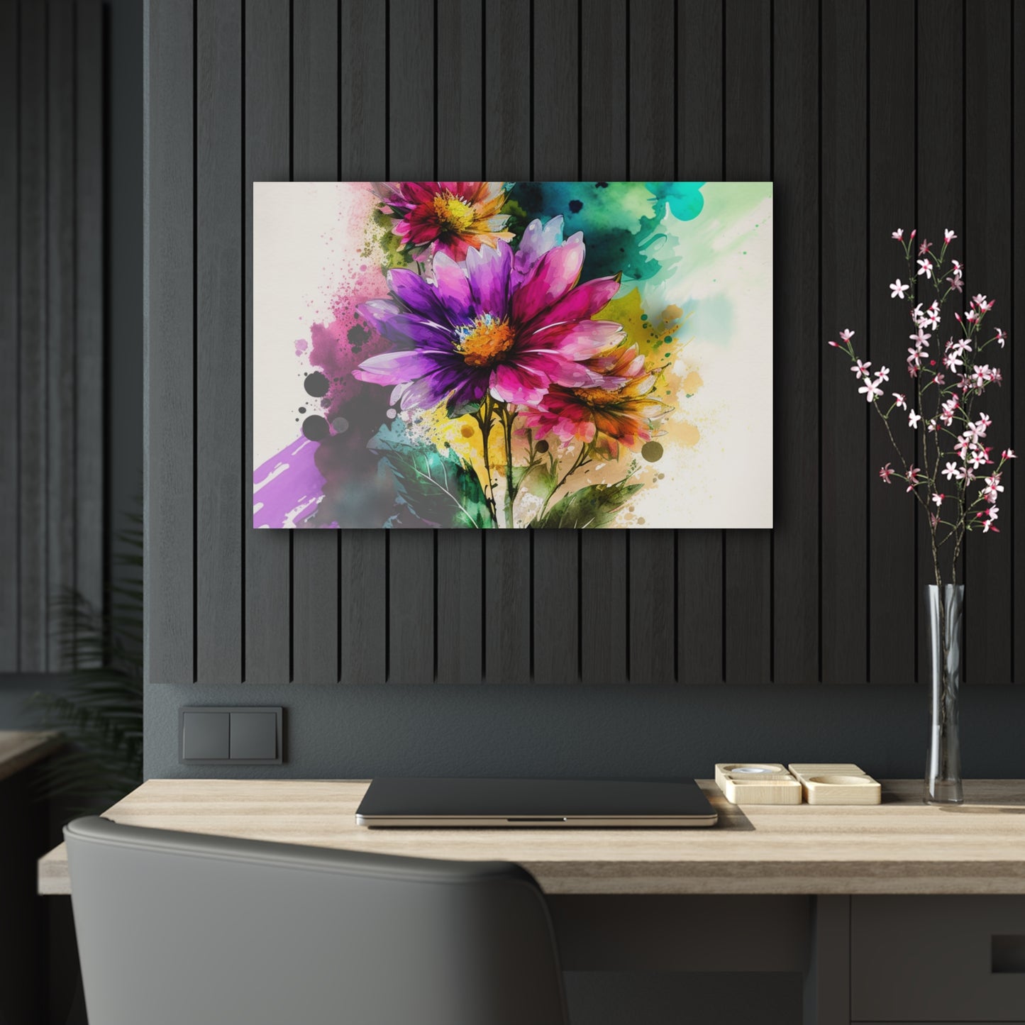 Acrylic Prints Bright Spring Flowers 1