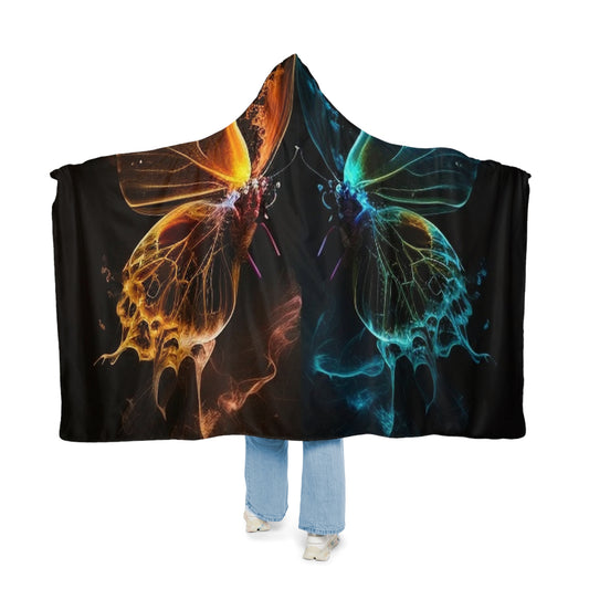 Snuggle Hooded Blanket Kiss Neon Butterfly 1