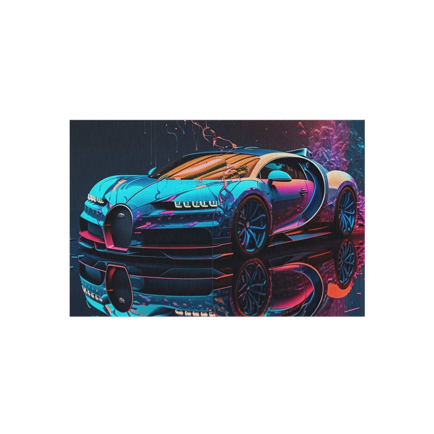 Outdoor Rug  Bugatti Neon Chiron 4