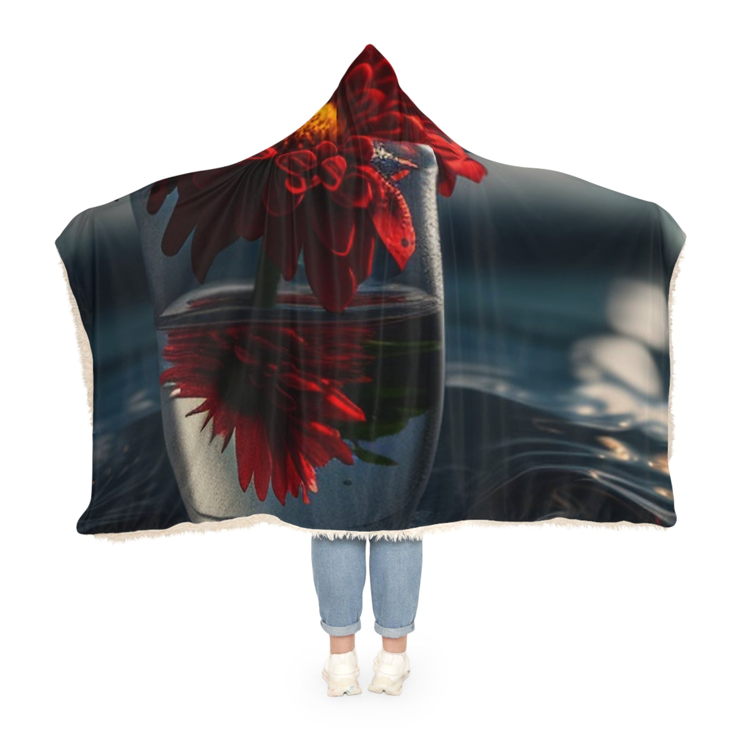 Snuggle Hooded Blanket Chrysanthemum 3