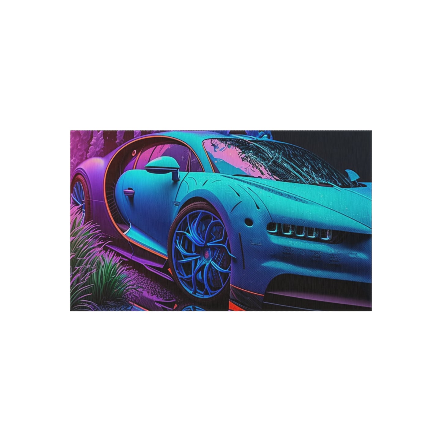 Outdoor Rug  Bugatti Neon Chiron 2