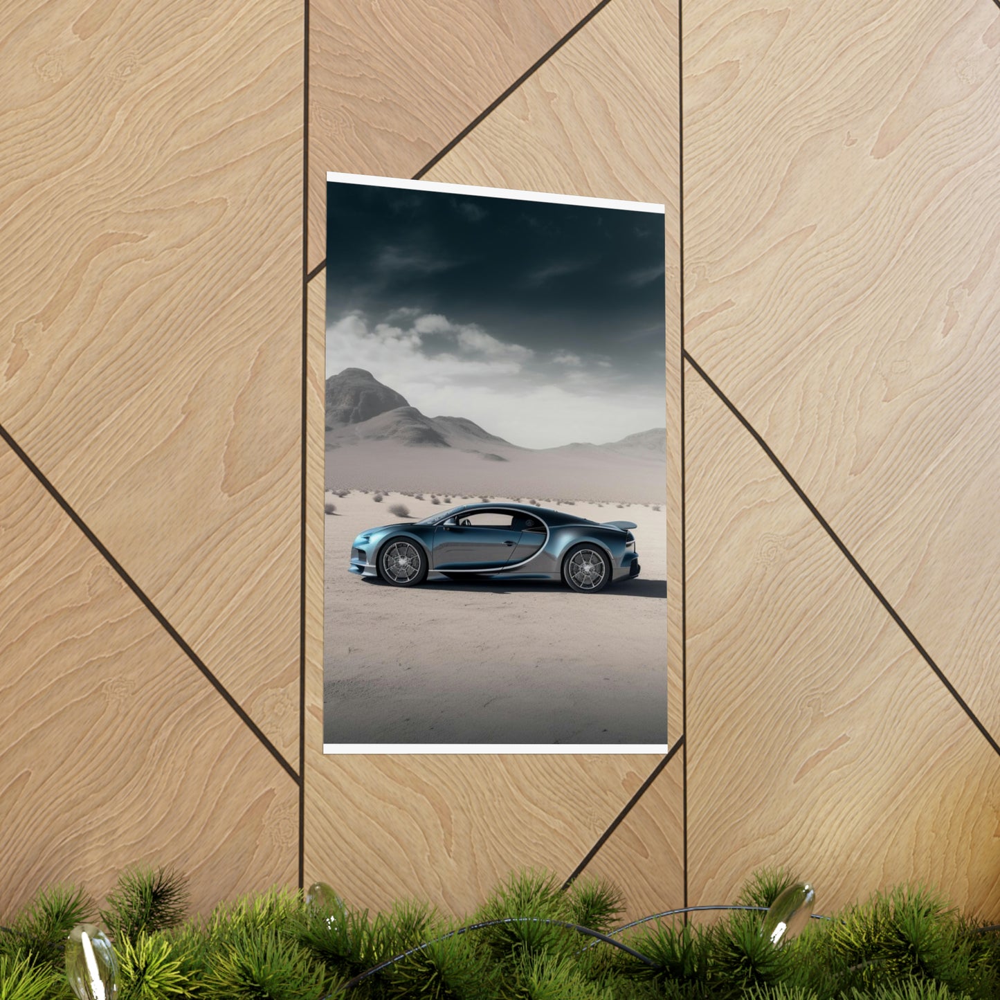 Premium Matte Vertical Posters Bugatti Real Look 1