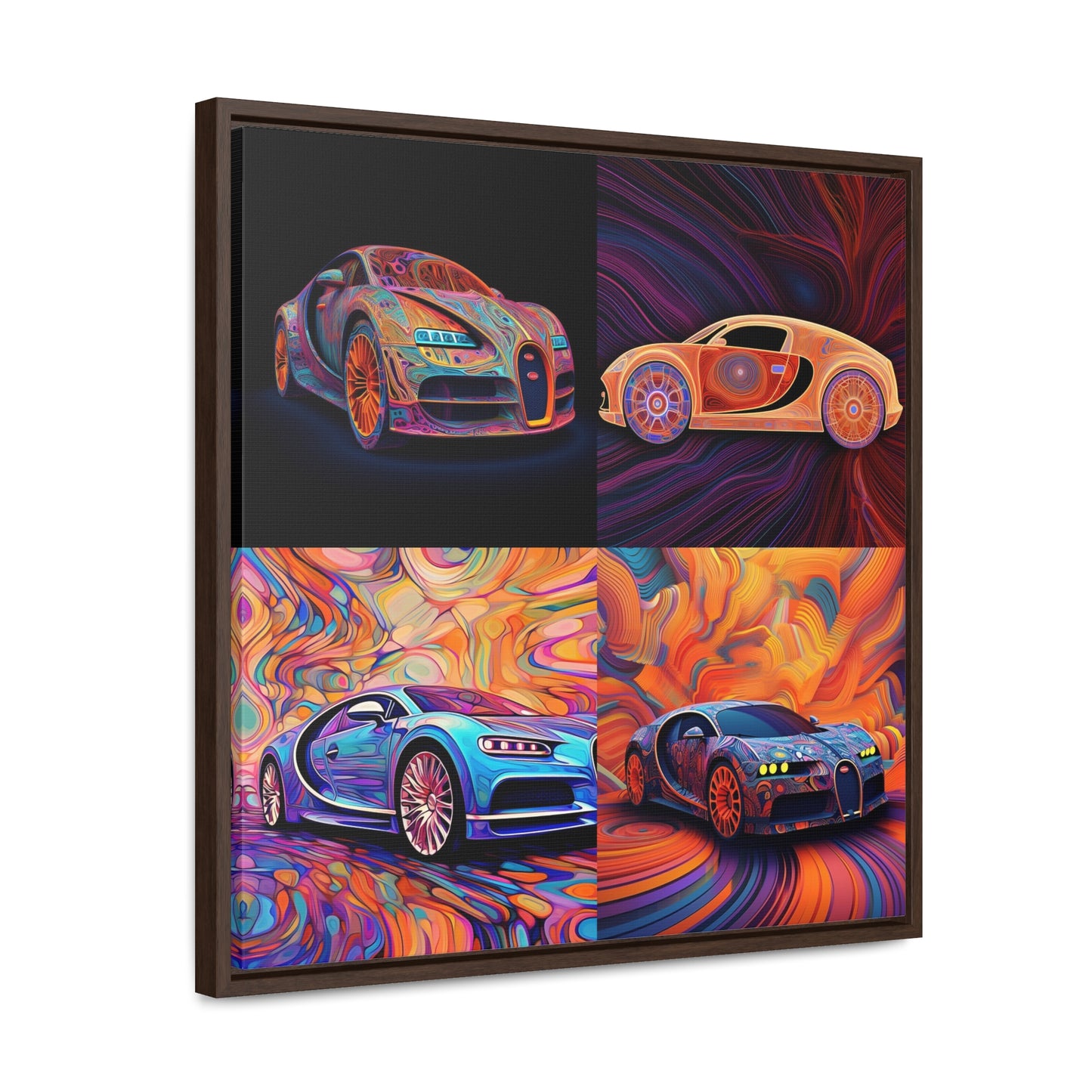 Gallery Canvas Wraps, Square Frame Bugatti Abstract Concept 5