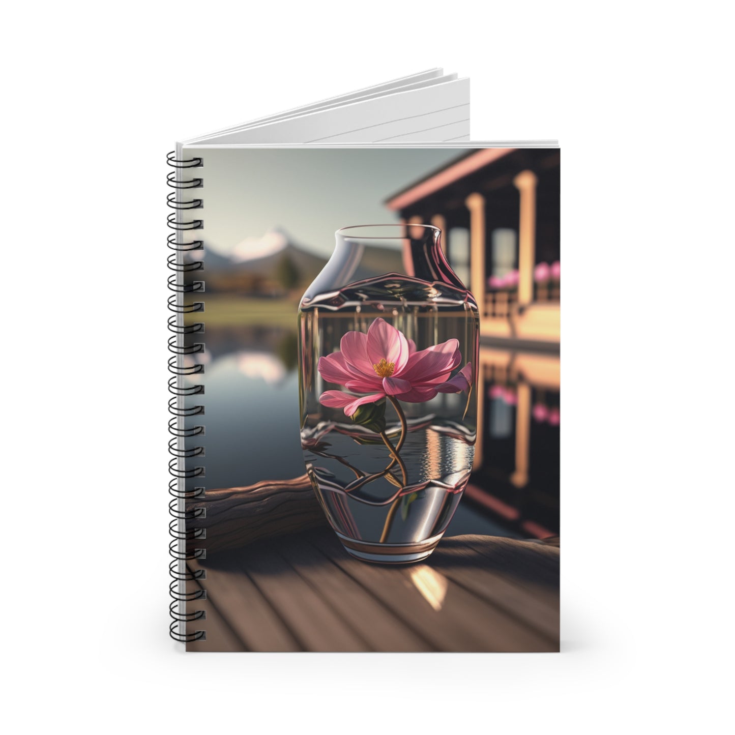 Spiral Notebook - Ruled Line Pink Magnolia 1