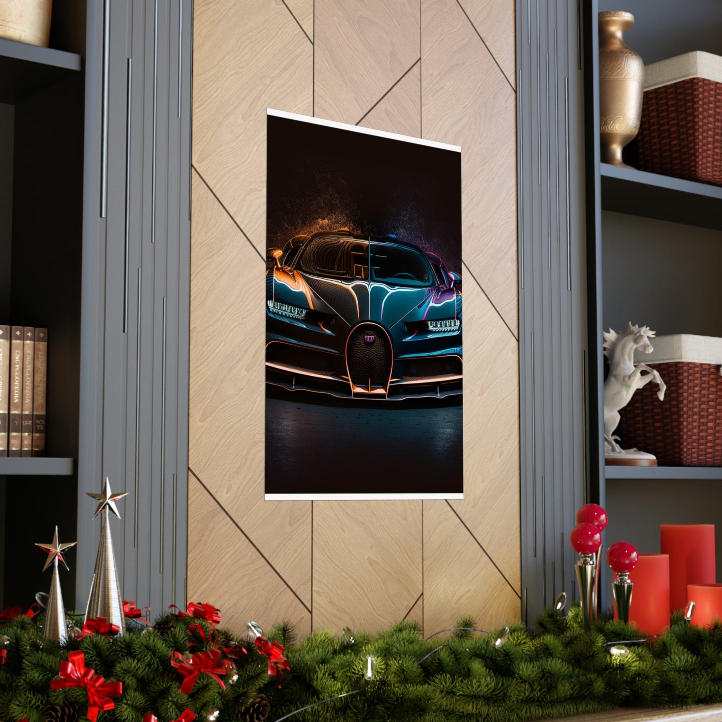 Premium Matte Vertical Posters Bugatti Chiron Super 3