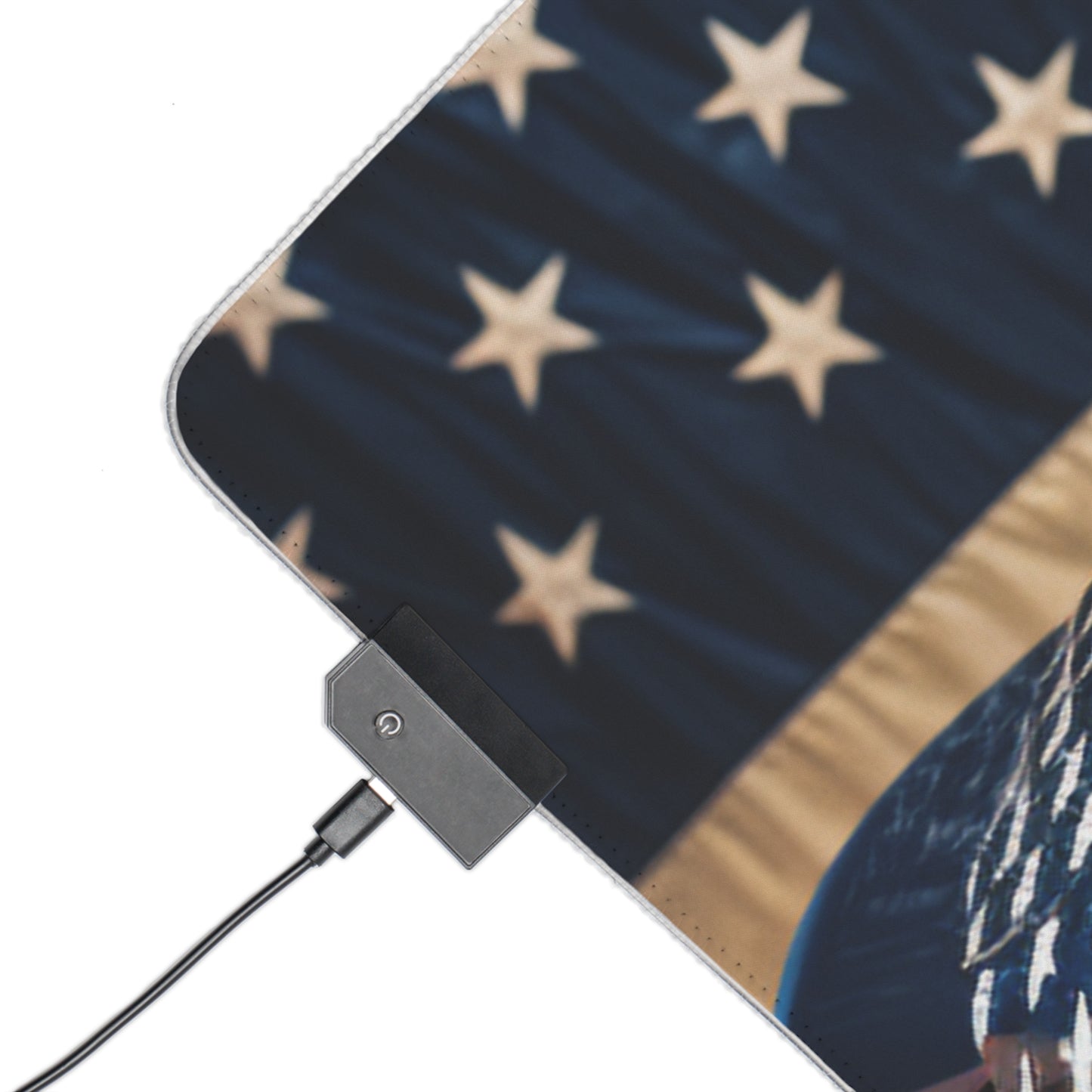 LED Gaming Mouse Pad Bugatti Flag American 4