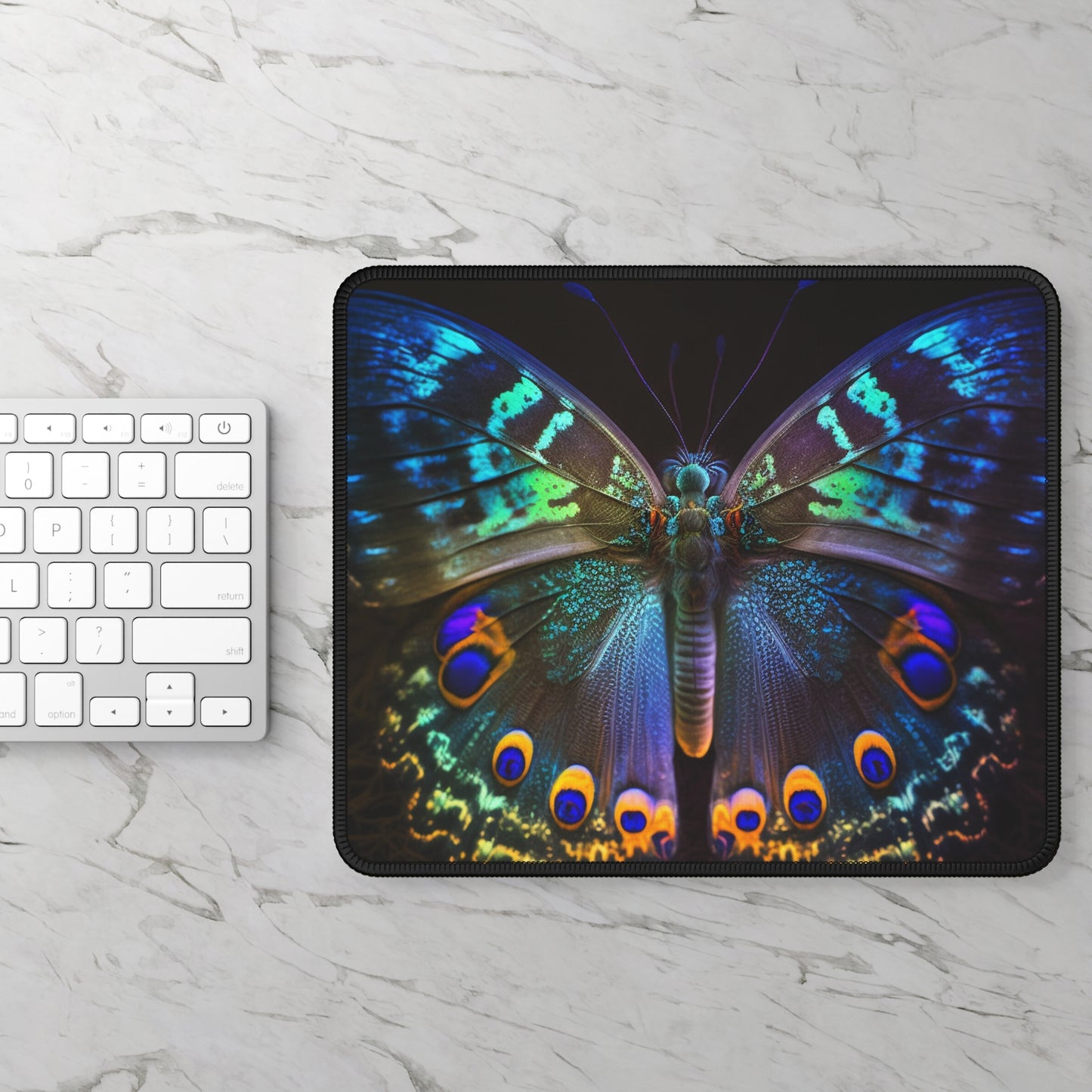 Gaming Mouse Pad  Neon Hue Butterfly 3