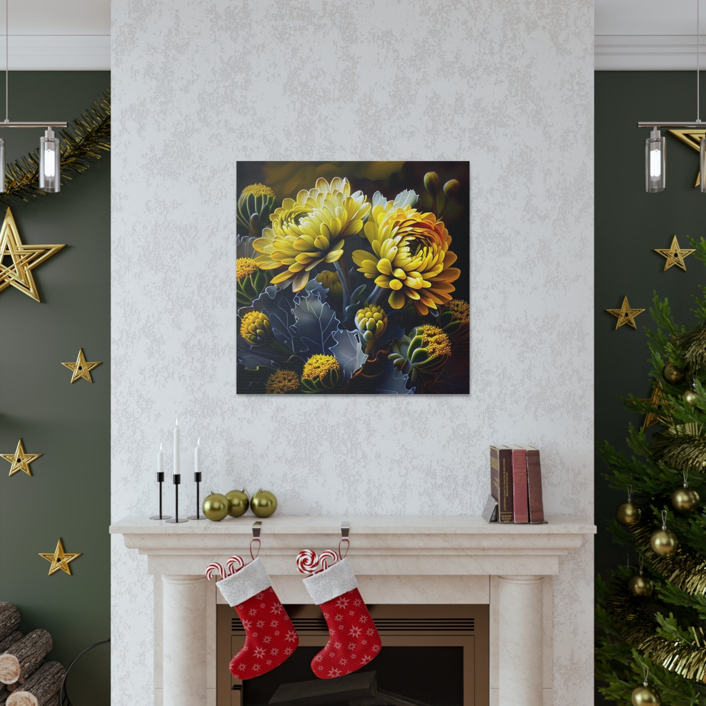 Canvas Gallery Wraps Yellow Hermosas Flores Amarillas 1