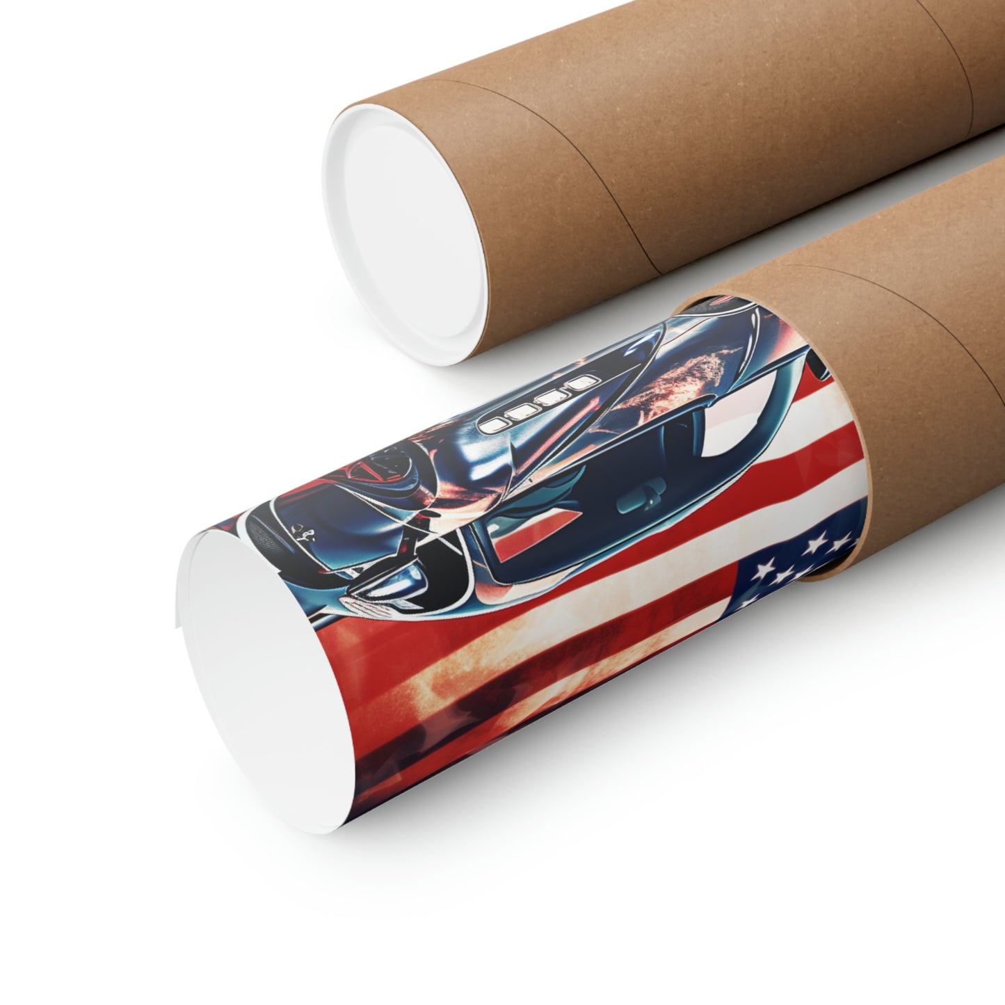 Premium Matte Vertical Posters Abstract American Flag Background Bugatti 4