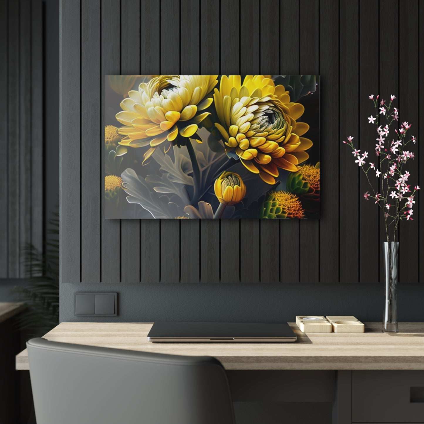 Acrylic Prints Yellow Hermosas Flores Amarillas 2