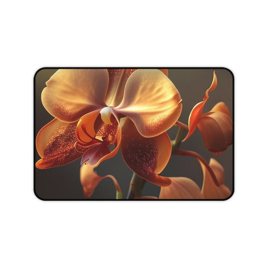 Desk Mat Orange Orchid 1