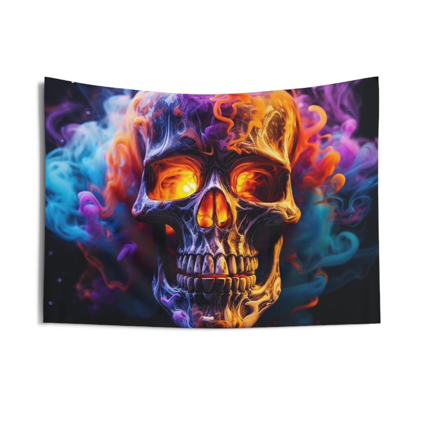 Indoor Wall Tapestries Macro Skull 2