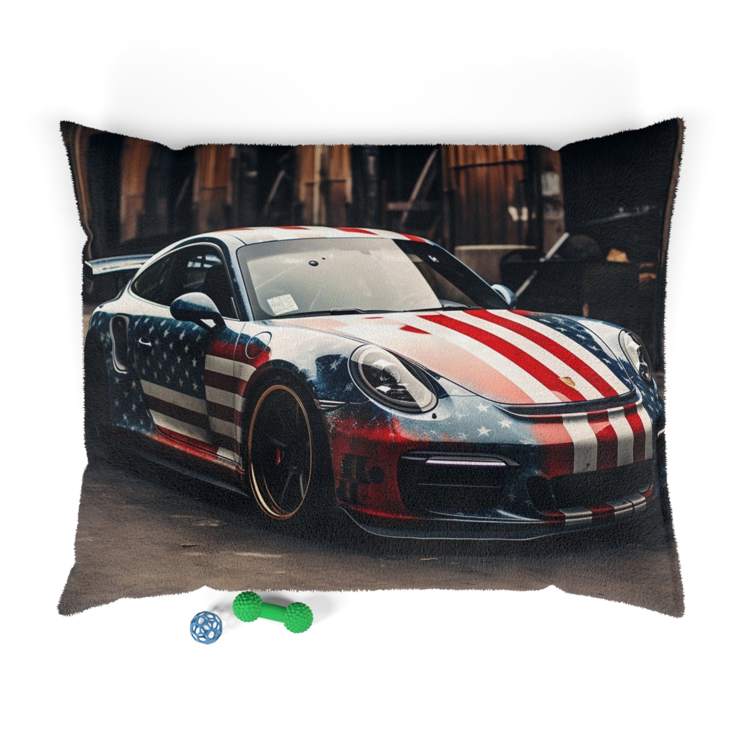 Pet Bed American Flag Porsche 3